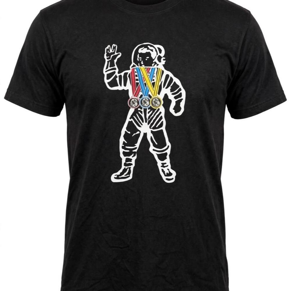 Billionaire Boys Club BBC Astronaut T-Shirt Mens 2XL Black Medals Graphic Tee